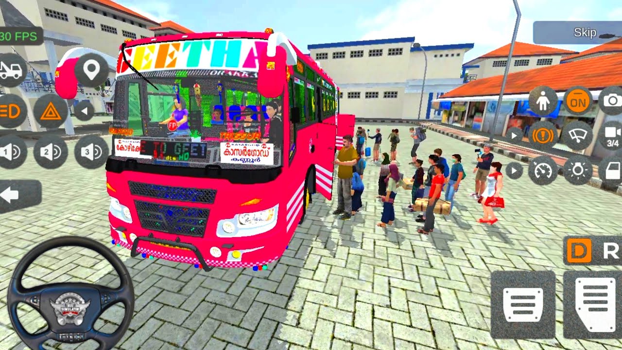 💥Best Lighting Passenger Bus Simulator Admass Coach New Map Mod Solo Games Video