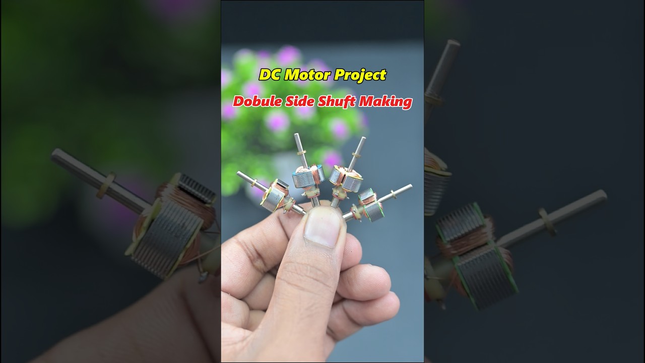 Dc Motor Modification &bull; How to Make a Double Shaft DC Motor at Home #shorts #trending #motor