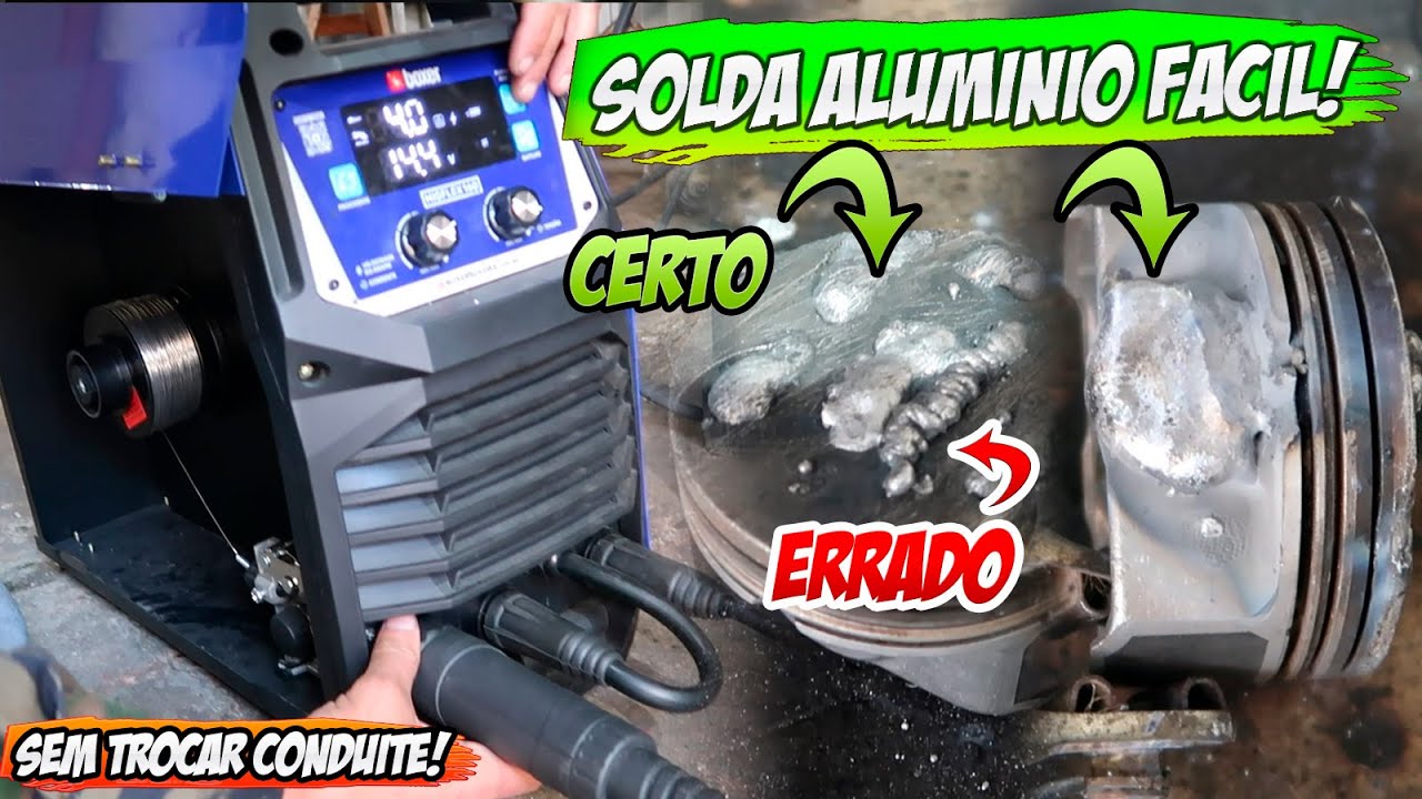 Como soldar alumínio passo a passo na MIG Boxer MigFlex 160