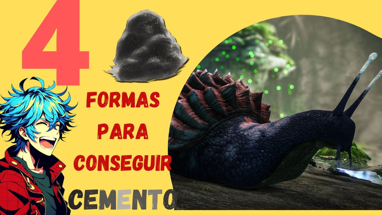 🐌 4 Formas de conseguir mucho cemento #arksurvivalevolved