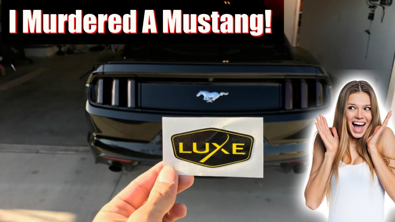 Установка комплекта тонировки задних фонарей и фар Luxe Auto Concepts 15+ Mustang (темно-дымчатый...