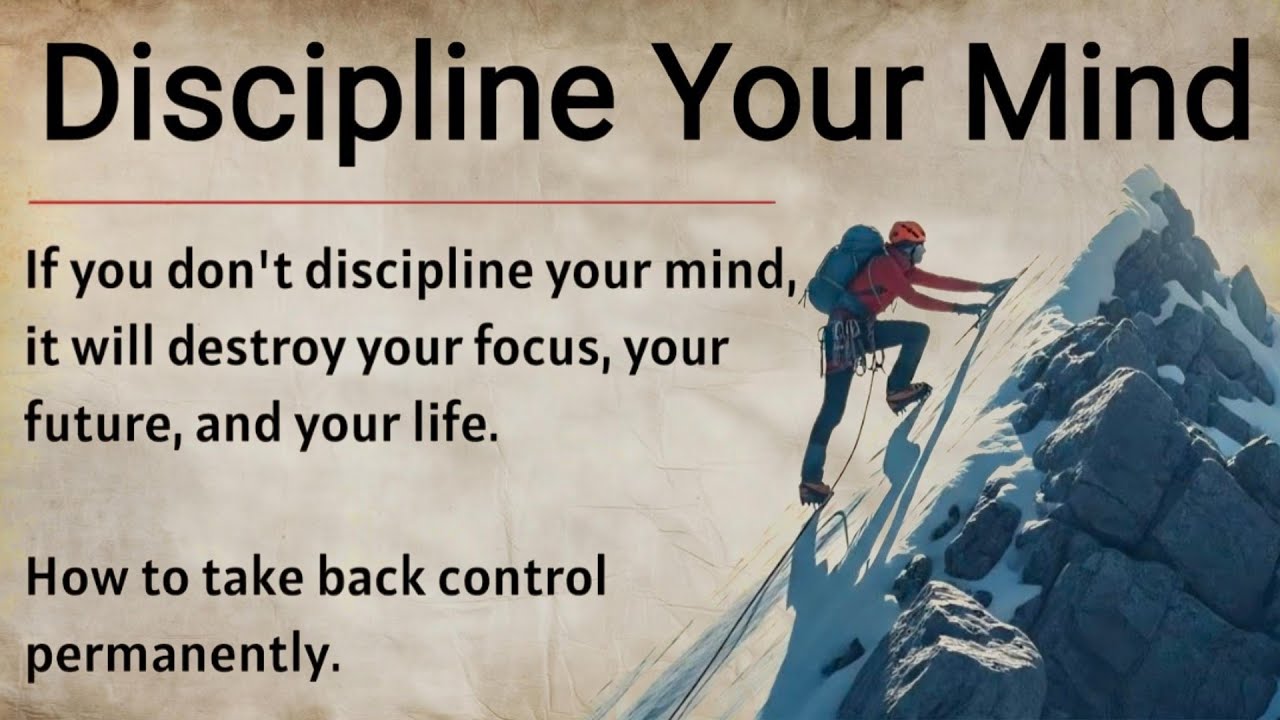 Discipline Your Mind - Control Your Mind || Graded Reader || Improve Your English ✅️ 