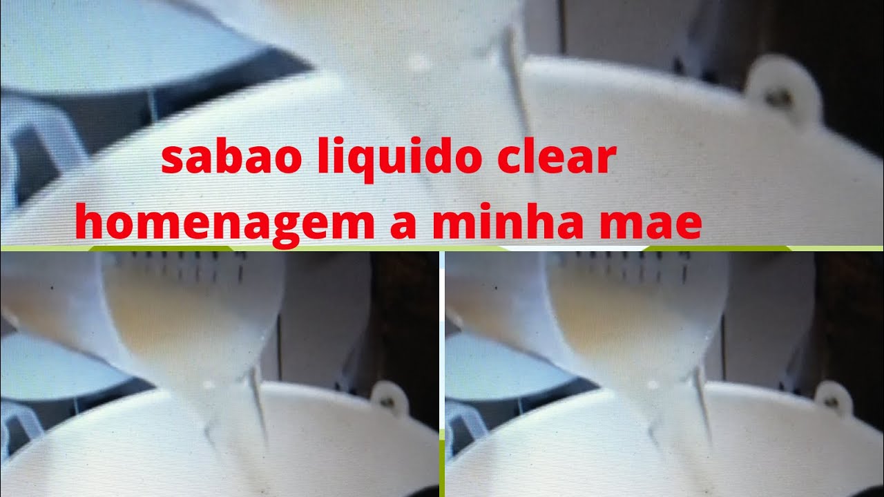 Como Fazer Sabao caseiro liquido    ( homenagem a minha mae ) clear