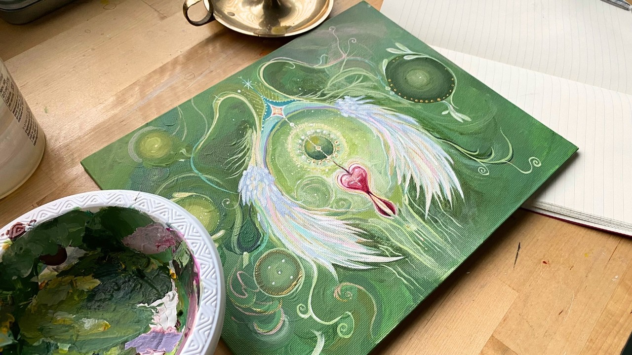 January Painting 🎨 acrylics, creativity, and baking