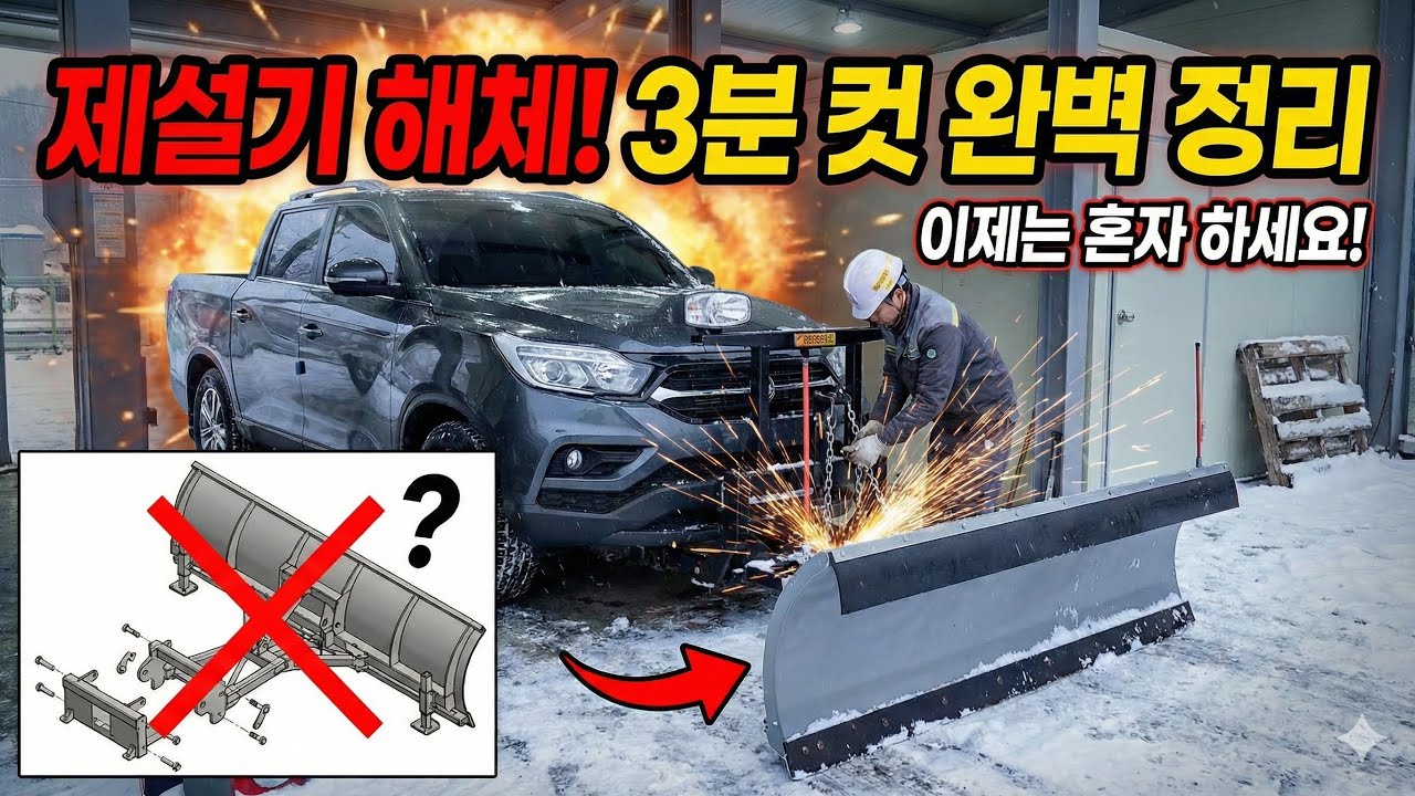 제설기 해체 방법(양지산업)