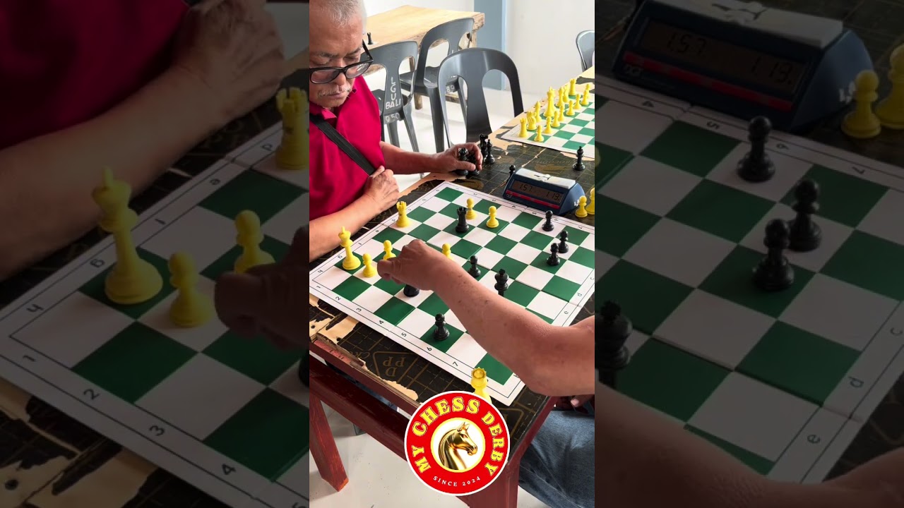 Rooks and Knights endgame played between Mario Arroyo versus Rene Goopio