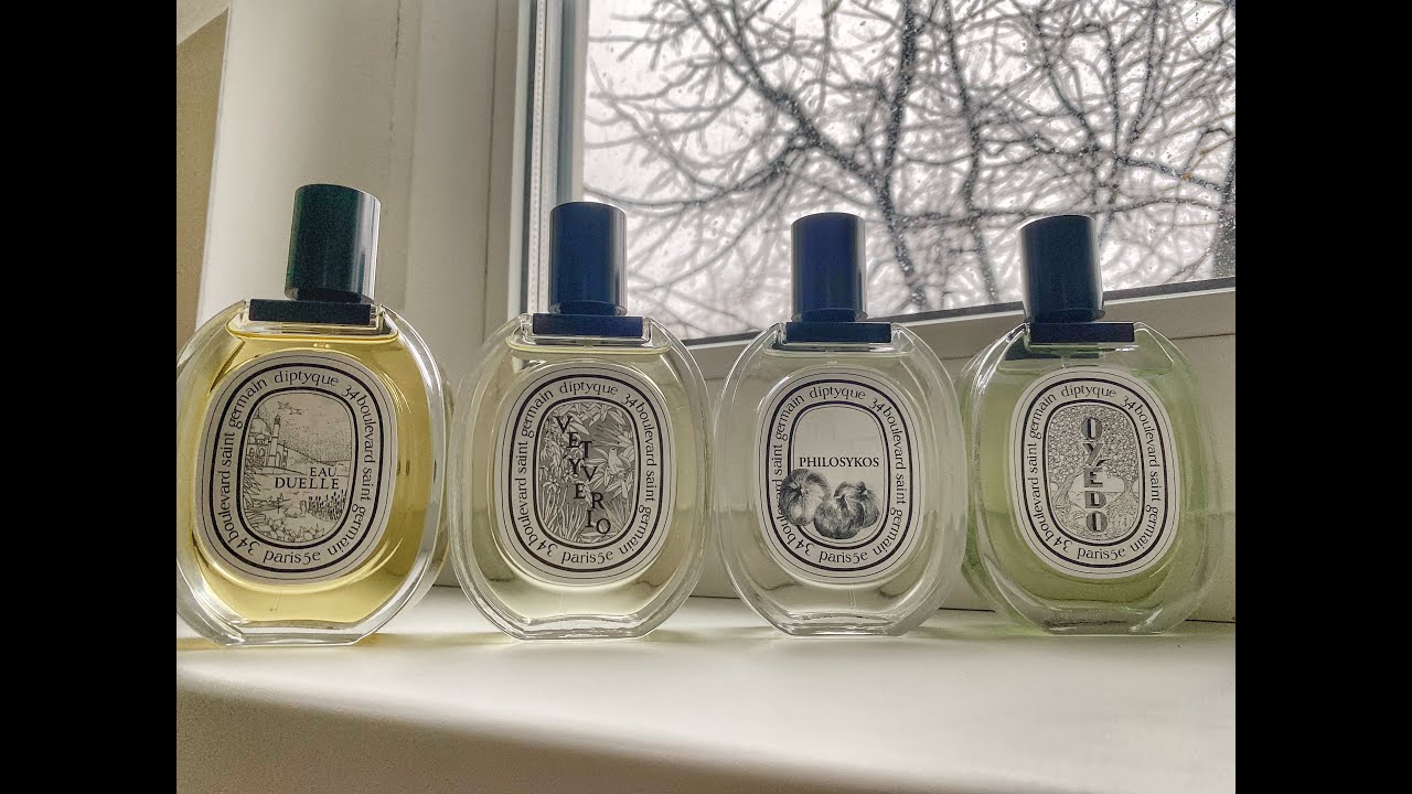 ароматы Diptyque очень красивые ароматы необычная ниша Eau Duelle, Vetyverio, Philosykos, Oyedo