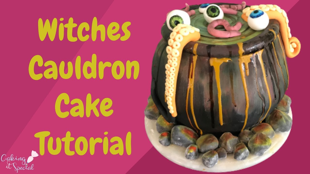 Witches Cauldron Cake Tutorial