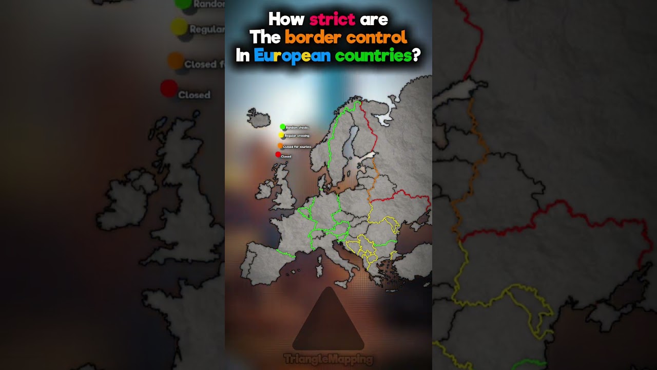 How strict are the border control of European countries? #mapping