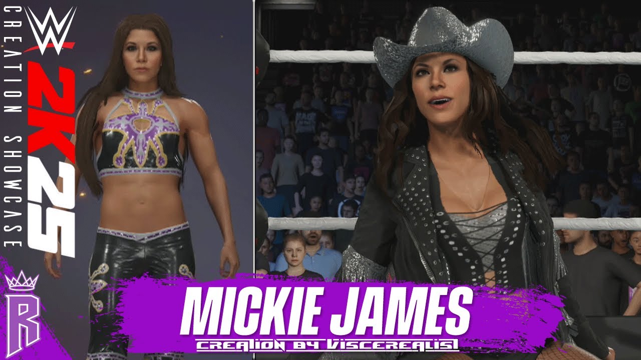 Демонстрация творений WWE 2K25: Микки Джеймс #WWE2K25 #MickieJames