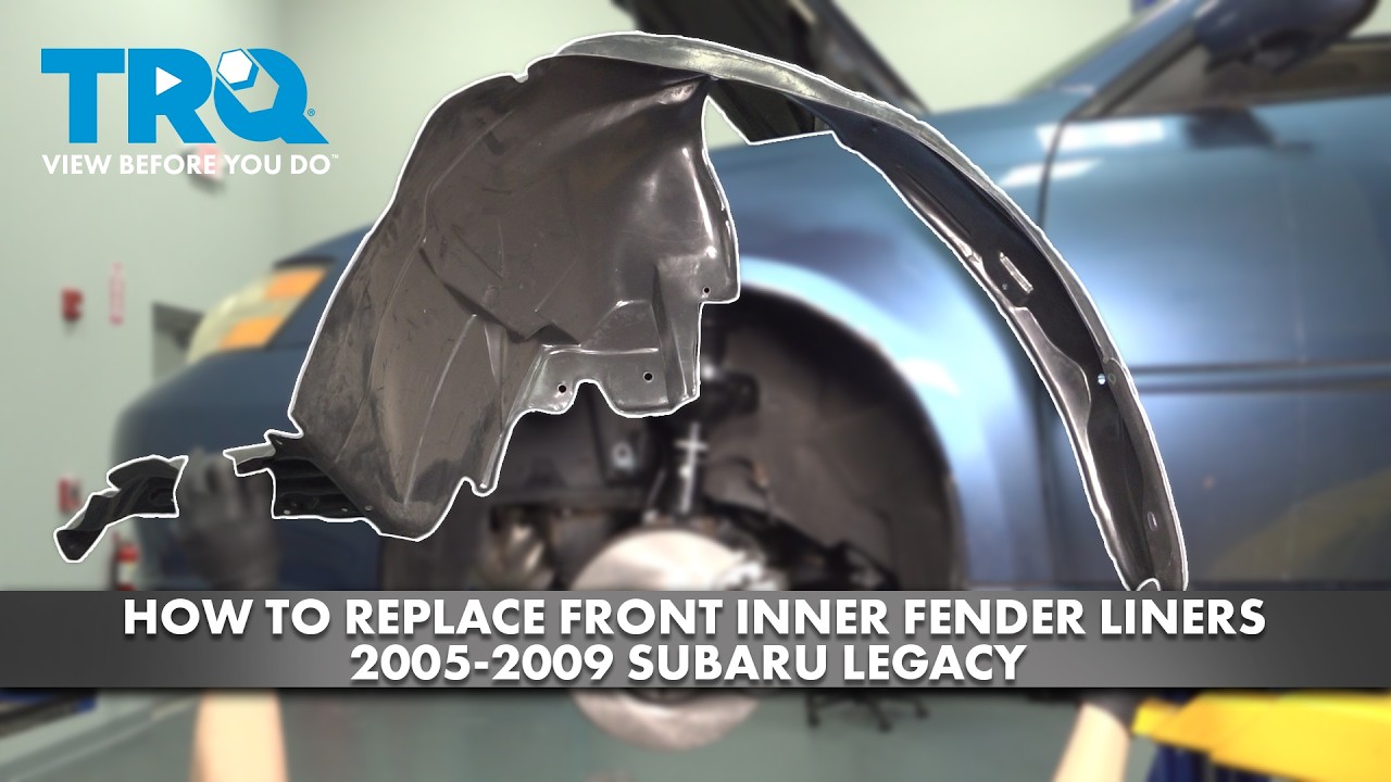 Как заменить внутренние подкрылки передних колес на Subaru Legacy 2005-2009 годов выпуска