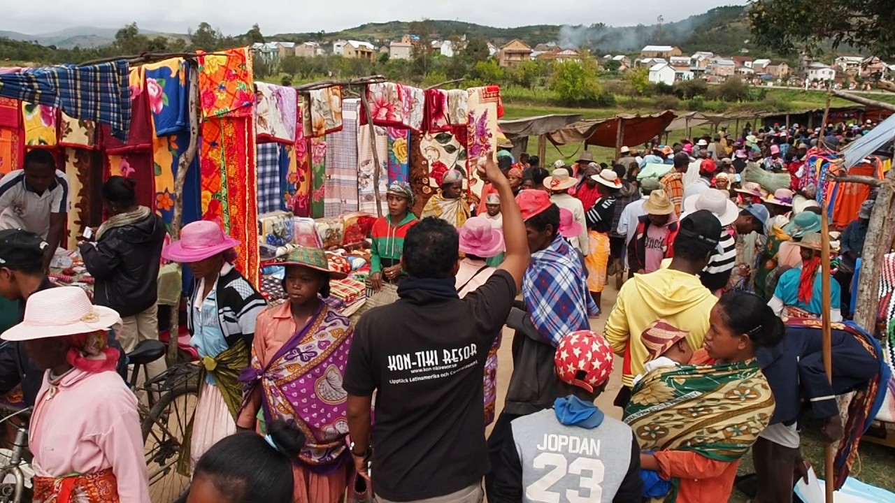 Market day in the village of Ivato, Madagascar.