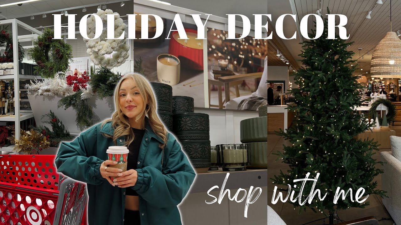 CHRISTMAS decor shop with me 🎄🎅🏼 cute holiday decor haul!