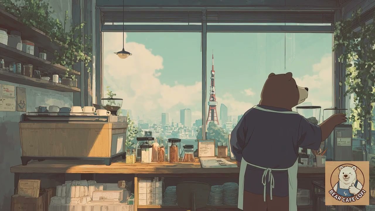 coffee with a Tokyo Tower view 🗼 Chill Lofi Study & Focus