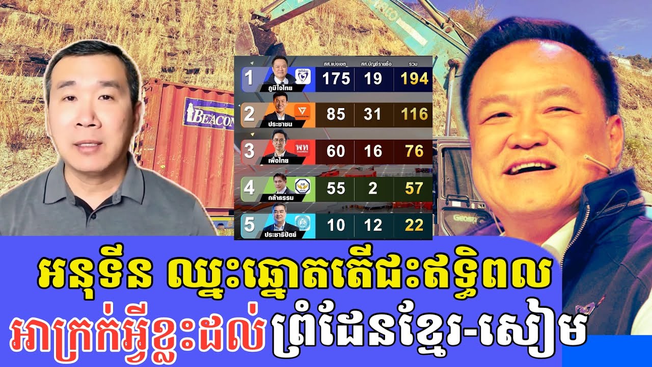 Men Kimseng talk show | តើ អនុទីន ឈ្នះឆ្នោតនឹងផ្តល់ផលល្អ ឬអាក្រក់អ្វីខ្លះដល់ព្រំដែនកម្ពុជា-ថៃ?