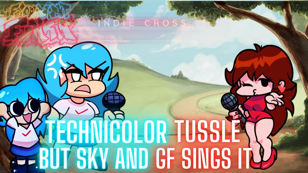 (INDIE CROSS) Technicolor Tussle But It's Sky VS GF | FNF Cover