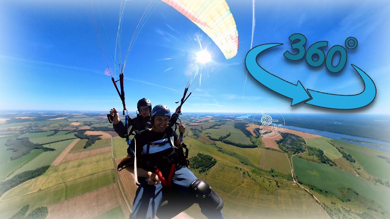 Видео 360. Полёты на параплане Нижний Новгород #paragliding #climbing #skydiving