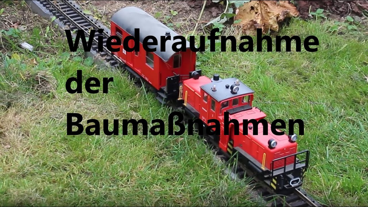 Neubau einer Gartenbahn Teil 1: Wiederaufnahme der Baumaßnahmen
