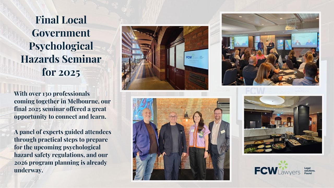 Final Local Government Psychological Hazards Seminar for 2025
