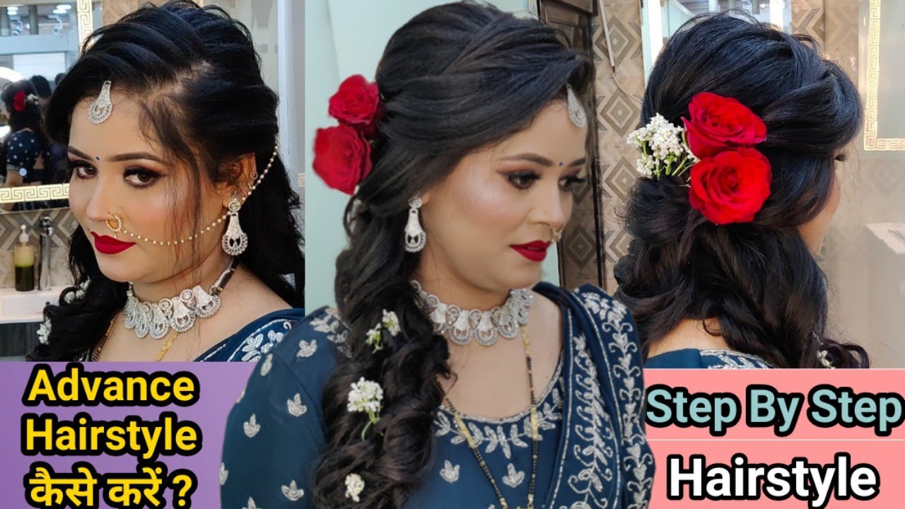 Advance Hairstyle For Wedding Party Tutorial ||कैसे करें Advance Hairstyle || By Salonfact