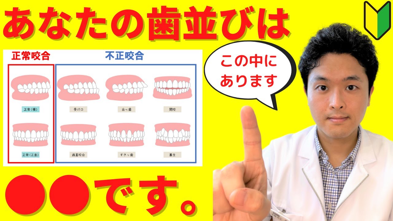 【歯並びの種類】歯列矯正が必要な不正咬合の原因やリスクを矯正歯科医が解説！