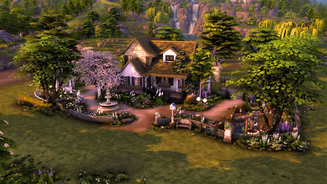 🍄🧚🏽‍♀️Fairy Tale Cottage | No CC | Speed build The Sims 4🧚🏽‍♀️🍄