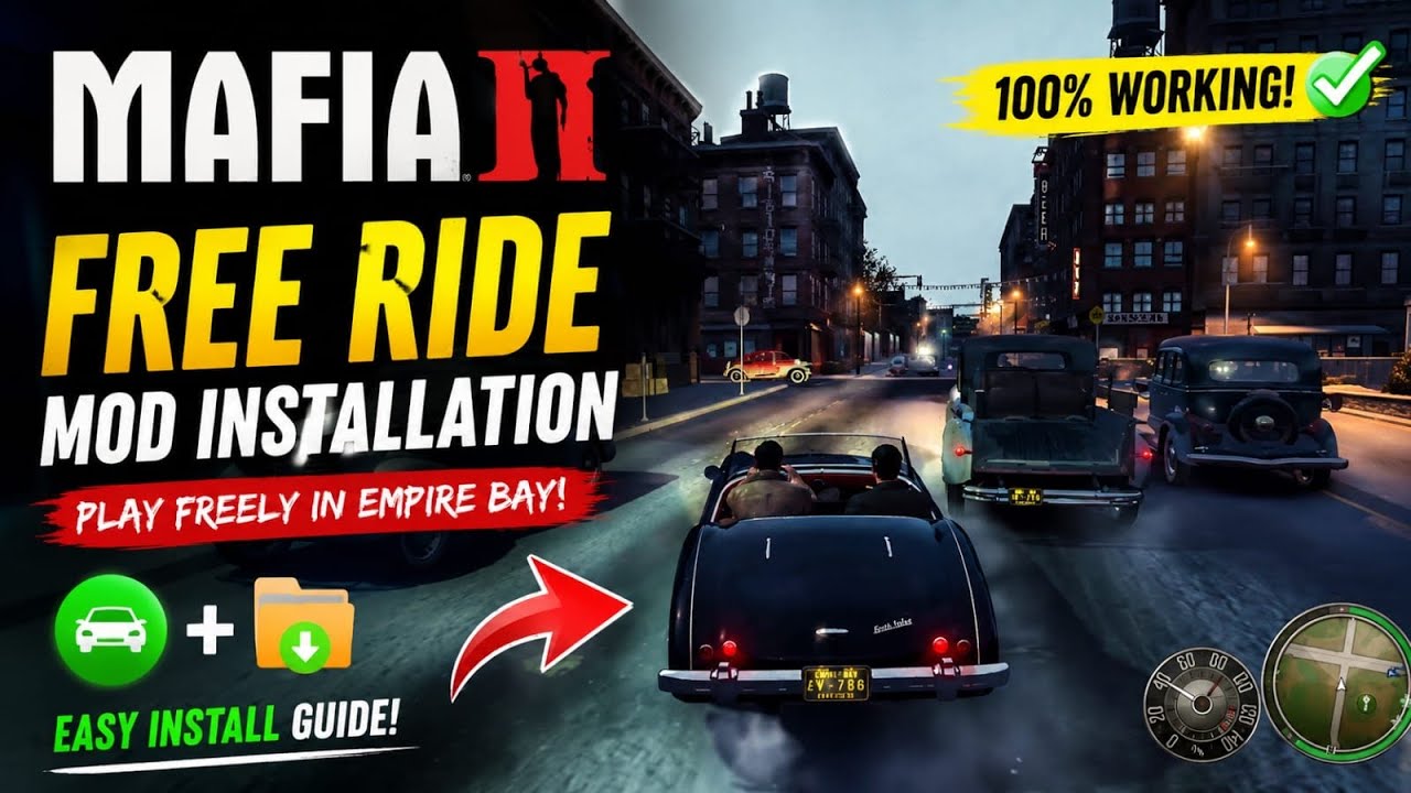 How To Install Freeride Mod In Mafia 2 In 2 Minutes