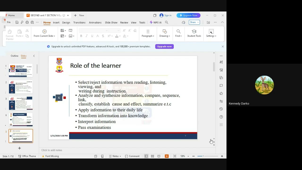 EBS316D METHODS OF TEACHING COMPUTER STUDIES WEEK 2