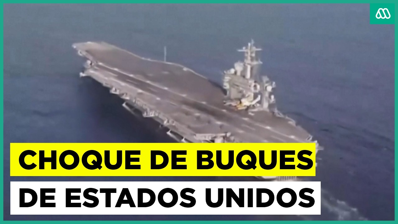 Inédito choque de dos buques de guerra de la Armada de Estados Unidos en medio del mar