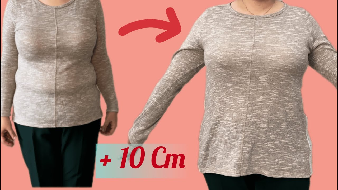 Don’t miss the best way to expand a sweater at the sides and sleeves.