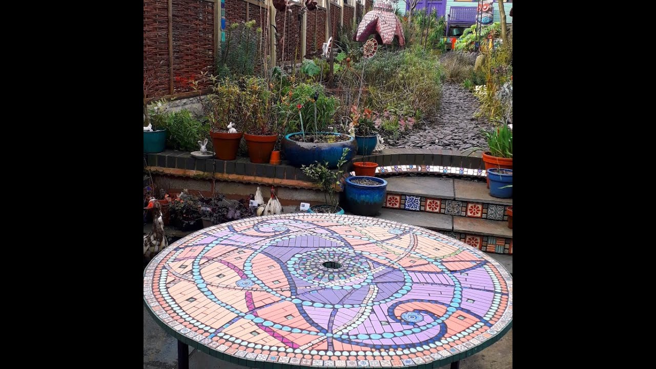 Mosaic Garden Table February 2020
