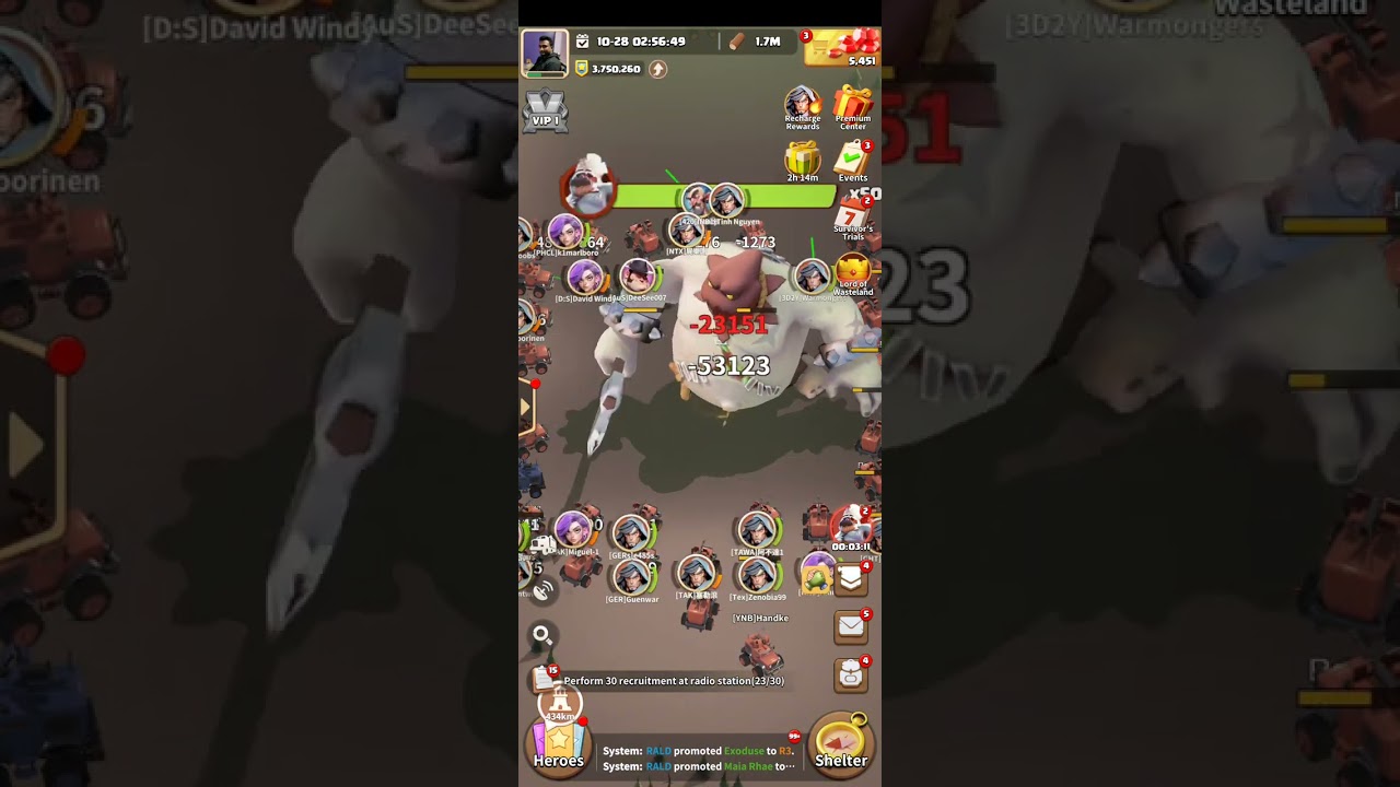 Lord Of Wasteland Event- Day 1 Task, Dark War Survival.