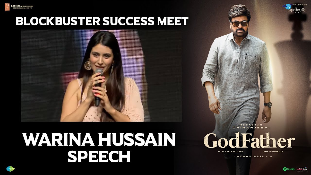 Warina Hussain Speech @ GodFather BlockBuster Success Meet