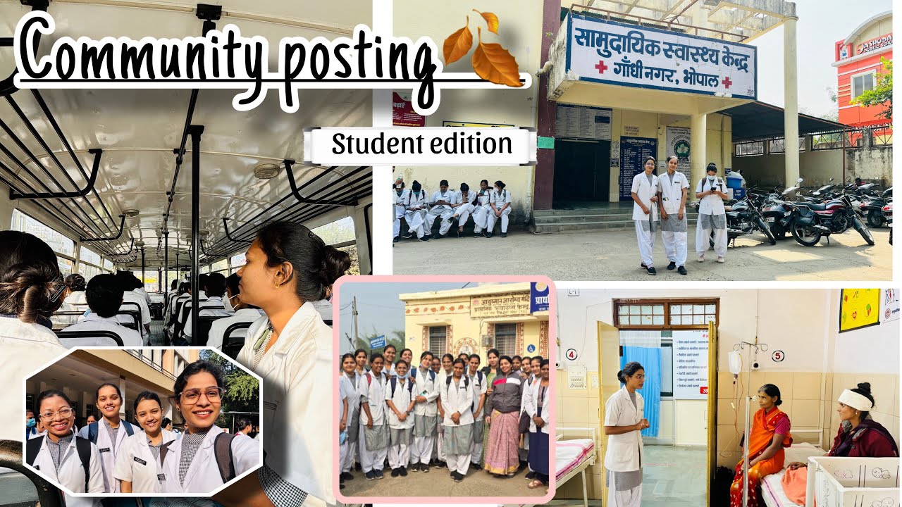 Community Posting vlog🍁💃|| GMC Bhopal || Bsc.Nursing students 4th year