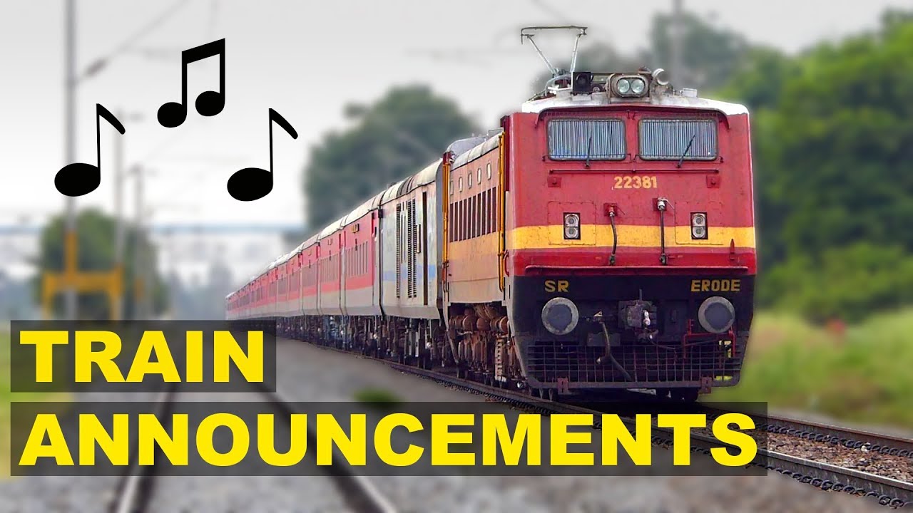 TRAIN ANNOUNCEMENTS Arrival and Departure at Chennai Central Railway Station | Indian Railways
