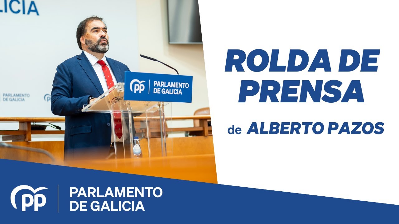 Rolda de prensa de Alberto Pazos, 11 de outubro de 2024