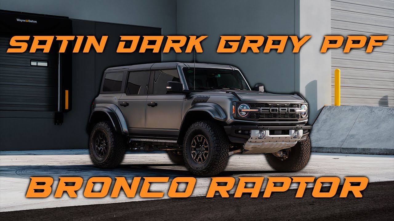 Ford Bronco Raptor 2025 года выпуска обтянут тёмной сатиновой защитной плёнкой PPF от PurePPF.
