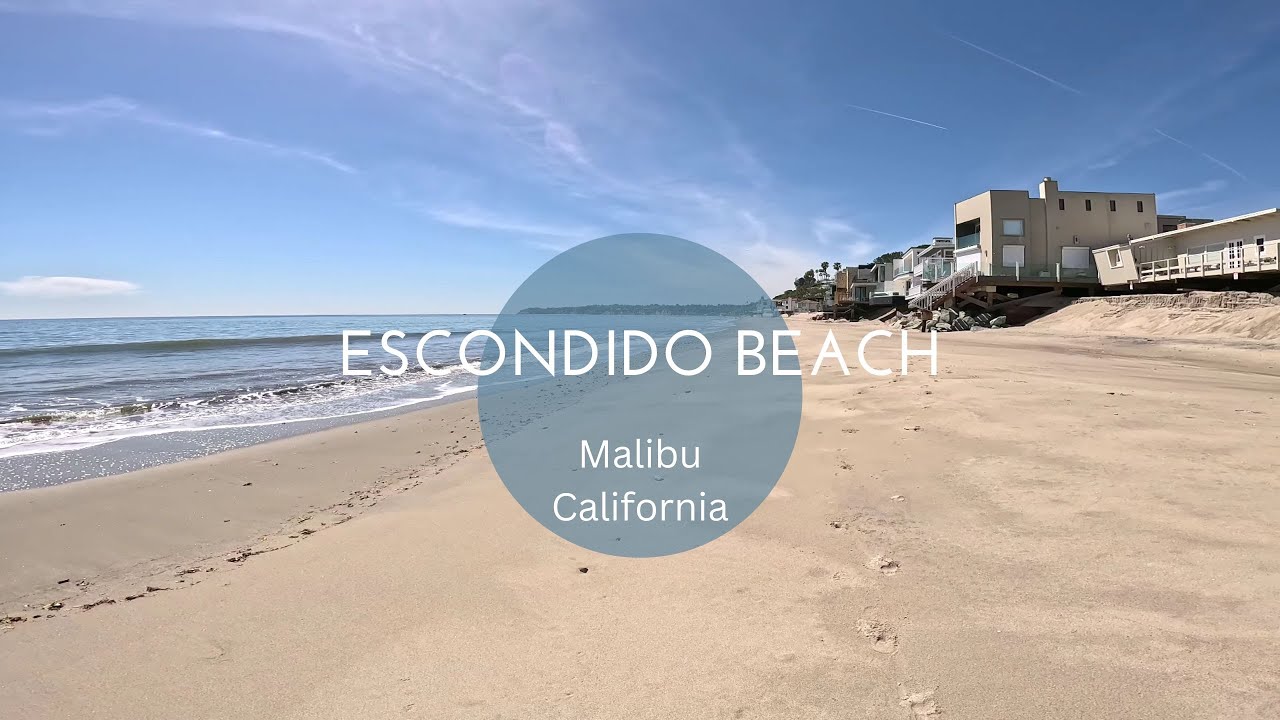 Escondido Beach - Malibu California - 4K Walking Tour