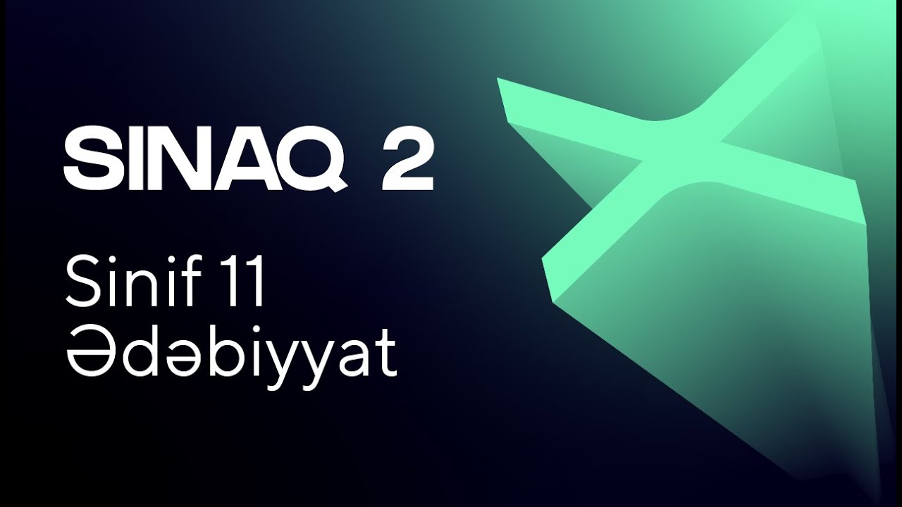 Ədəbiyyat 11-ci sinif   Güvən Sınaq 2   Qrup fənləri üzrə