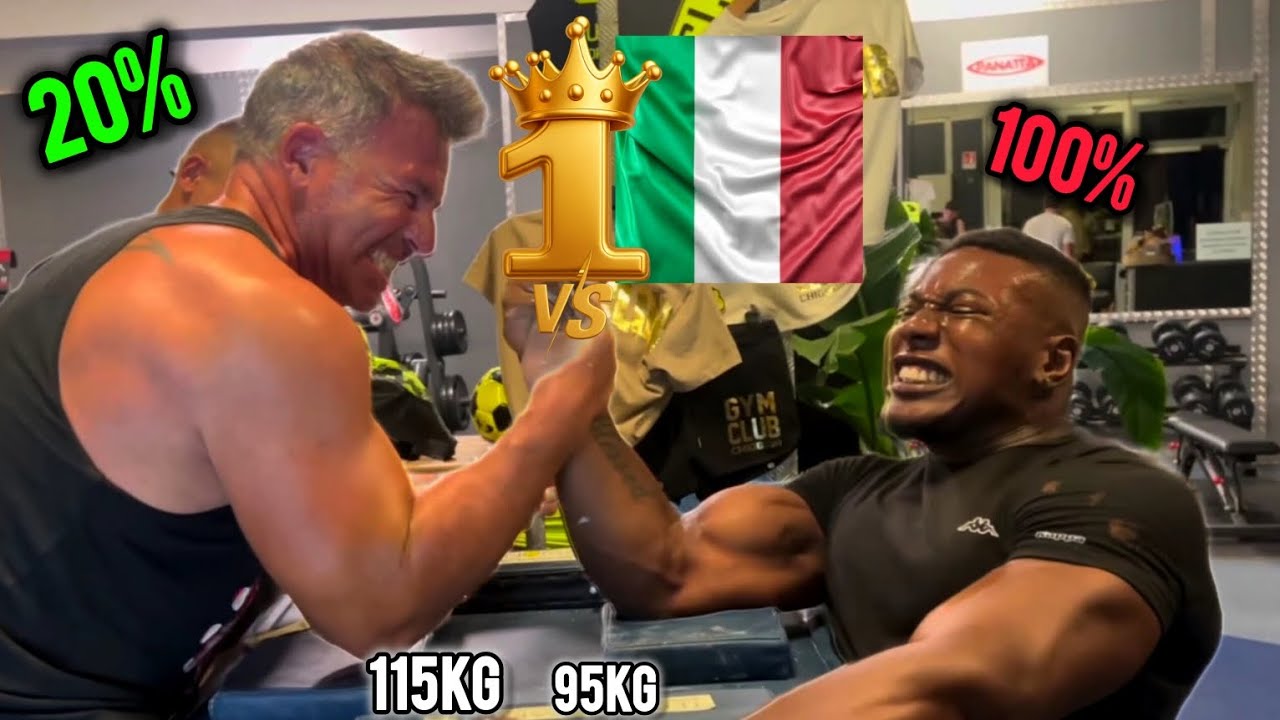 95 kg vs 115 kg | Armwrestling | Braccio di ferro ft. frank lamparelli sparring session 