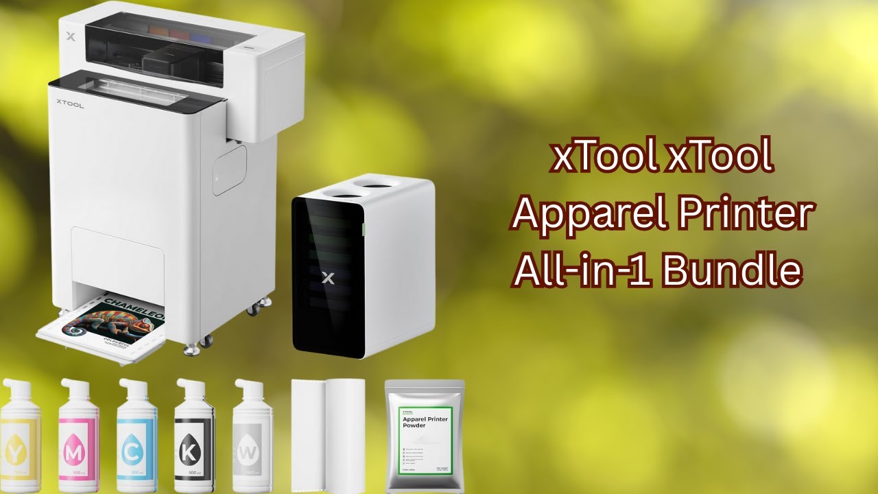 Print High-Quality Apparel Without Outsourcing xTool Apparel PrinterAll-in-1 Bundle DTF Printer REVI
