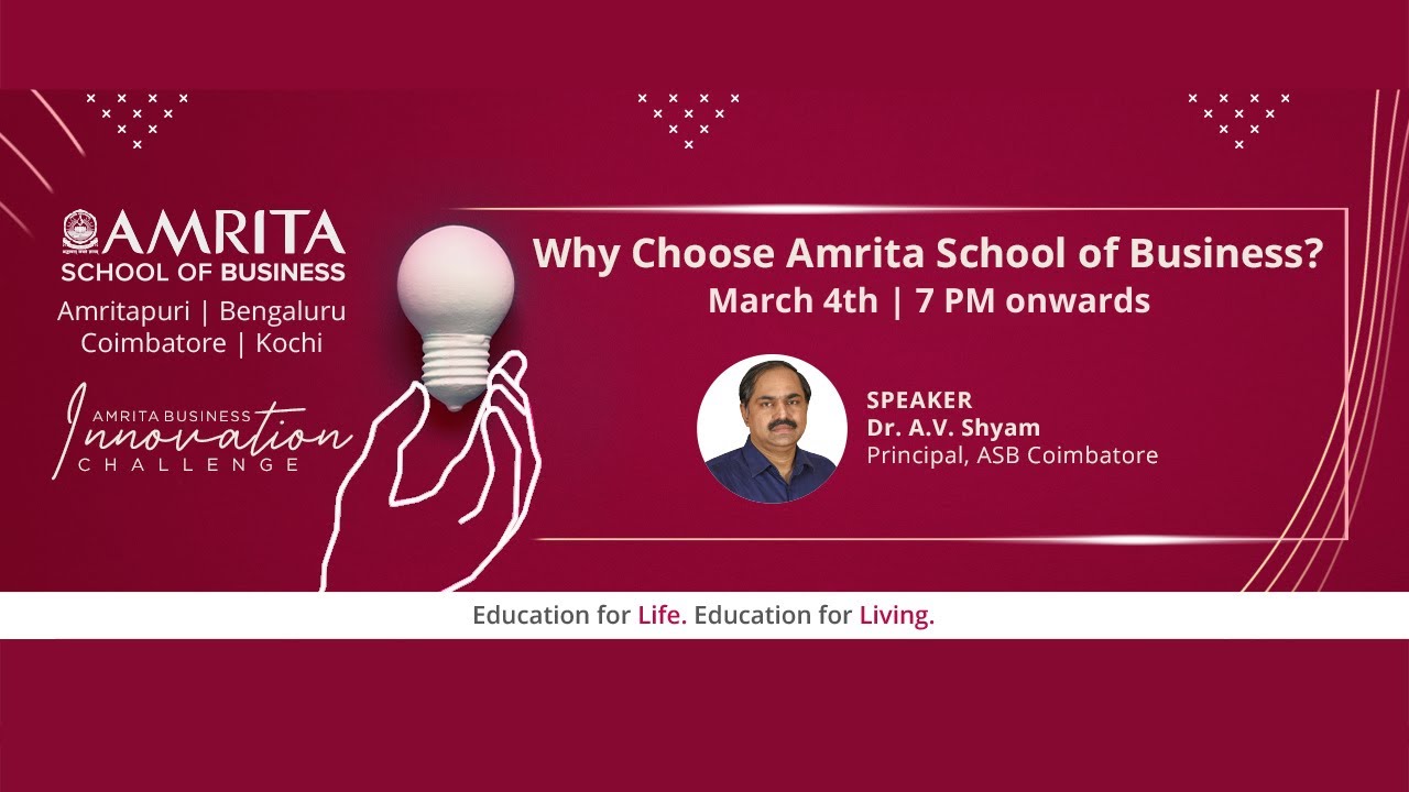 Live Interactive Session | Amrita Business Innovation Challenge
