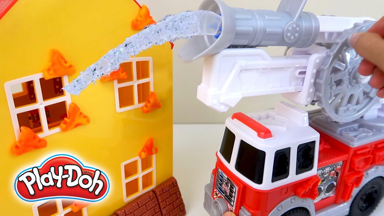 Play Doh Wheels | Fire Truck for Kids Sunog para sa mga Bata 소방차 | Making Fire Truck Play-Doh Water