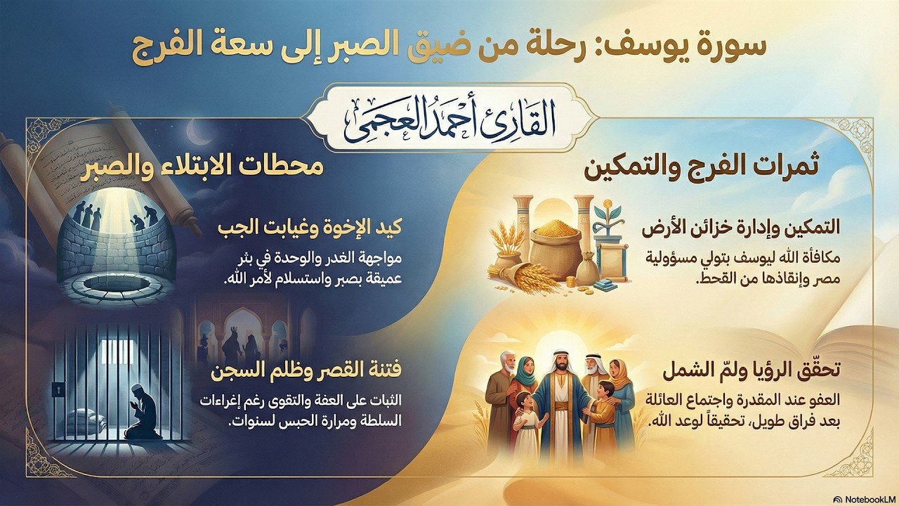 من البئر إلى العرش  | سورة يوسف تلاوة خاشعة تهز القلوب | أحمد العجمي