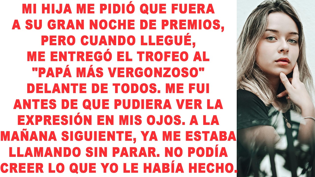 Mi hija me humilló públicamente en su noche de premios… y me fui sin decir una palabra.