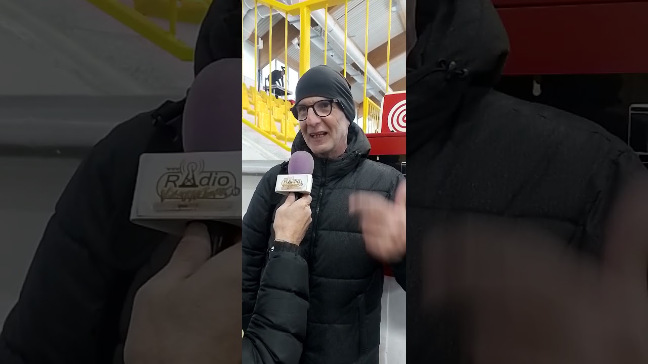 dopo partita di Italia  Canada  a Varese con Roberto  Bof