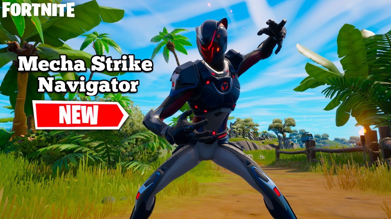 *NEW* MECHA STRIKE NAVIGATOR SKIN GAMEPLAY - FORTNITE ITEM SHOP - MECHA WEAPONS TEAM SET