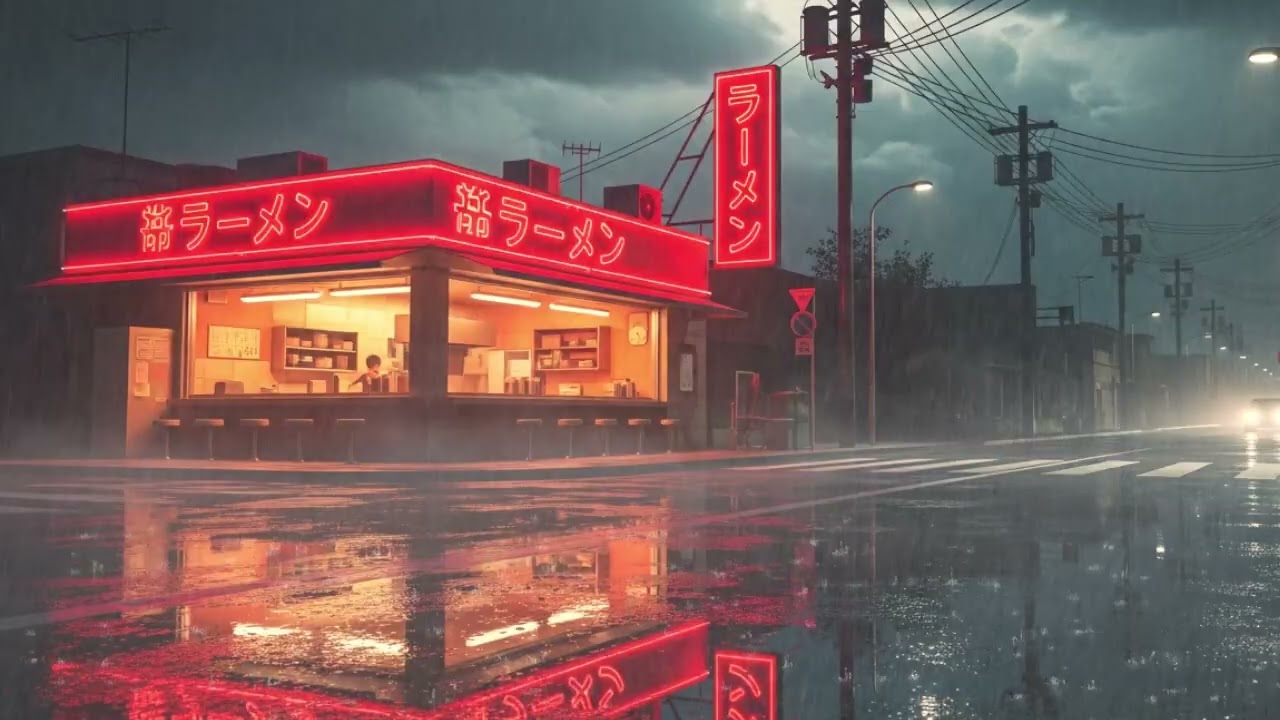 3 Hours of Rainy Night Lofi Beats for Focus, Study & Relax