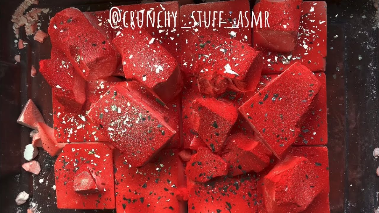 ASMR ✨ 16 ADER GYM CHALK CRUSH ✨ SPRAY PAINT DYED GYM CHALK CRUMBLING ✨ SLEEP AID ✨ ODDLY SATISFYING