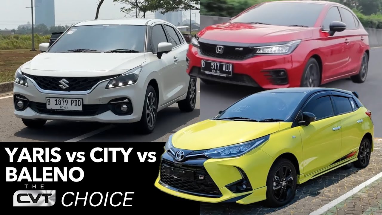 TOYOTA YARIS VS HONDA CITY HATCHBACK VS SUZUKI BALENO! YAKIN YANG TERMURAH TERBAIK?